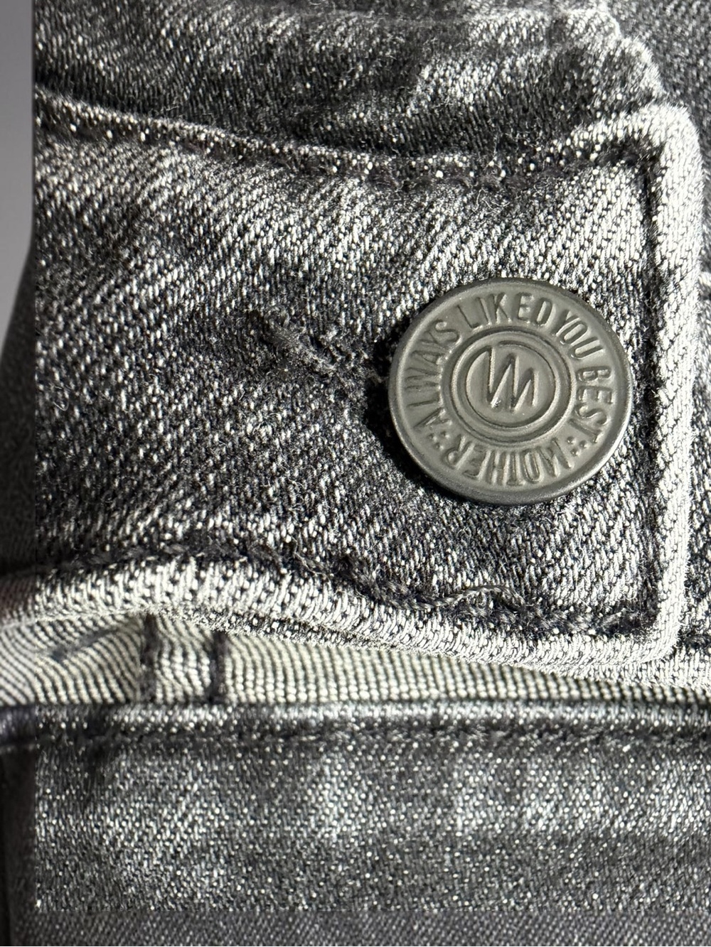 MOTHER The Mid Rise Dazzler Jeans The Night Is watching  Size 25 Washed Black* - Picture 9 of 16